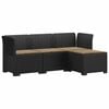 vidaXL 4-sedežna vrtna sofa z blazinami, rattan videz PP Antracit
