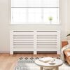 vidaXL Pokrov za radiator bel 172x19x81,5 cm MDF