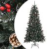vidaXL Umetna novoletna jelka s stojalom zelena 240 cm PVC