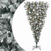 vidaXL Obrnjen umetni viseči božični dreves 150 cm 150 LED Toplo bela