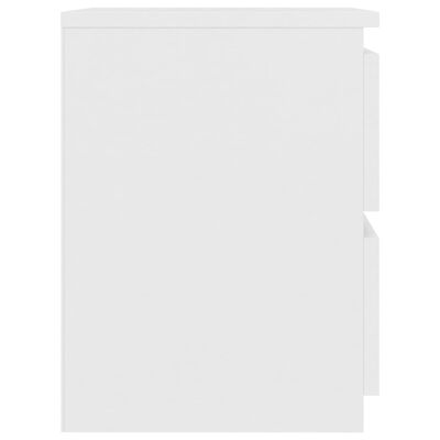 vidaXL Nočna omarica bela 30x30x40 cm iverna plošča