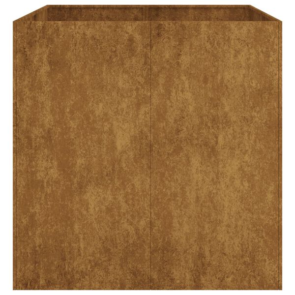 vidaXL Cvetlično korito 80x80x80 cm corten jeklo