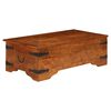 vidaXL Klubska mizica trden akacijev les medena 110x55x35 cm