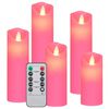 vidaXL Komplet LED svečk 5-delni z daljincem toplo bele