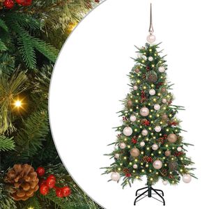 vidaXL Umetno Zložljivo Božično Drevo Zelena 120 cm PE in PVC