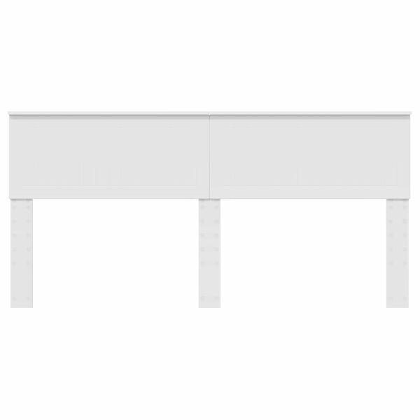 vidaXL Vzglavje Bela 180 cm Konstruiran les