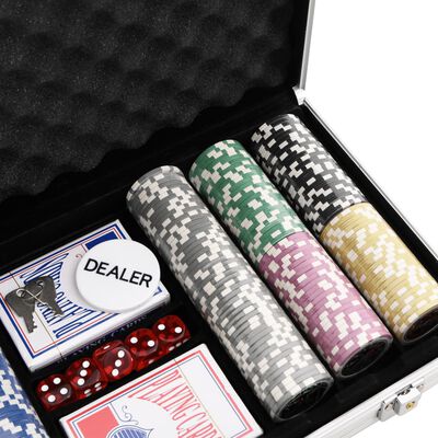 vidaXL Komplet poker žetonov 300 kosov 11,5 g