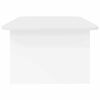 vidaXL Klubska miza Bela 93 x 53 x 33 cm Konstruiran les