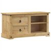 vidaXL TV omarica Corona 100x40x52 cm trdna borovina