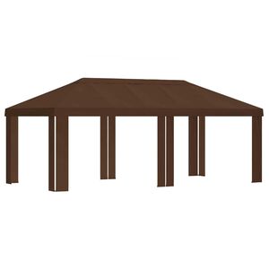 vidaXL Pokrov za gazebo 6 x 3 m Rjava Poliester 190