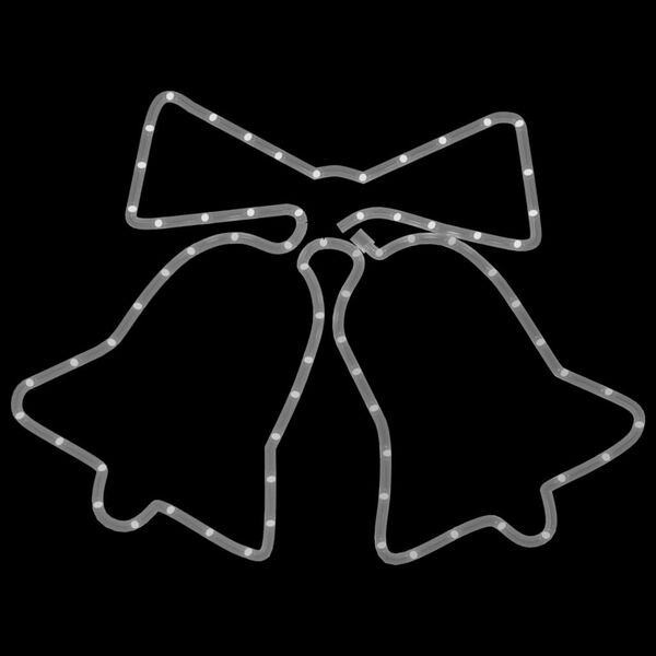 vidaXL Božična figura zvonovi 72 LED lučk 50x56 cm