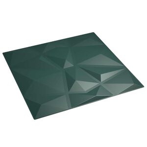 vidaXL Stenske plo&scaron;če 24 kos 50 x 50 cm Zelena XPS Pena