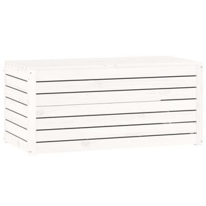 vidaXL Vrtna &scaron;katla bela 101x50,5x46,5 cm trdna borovina