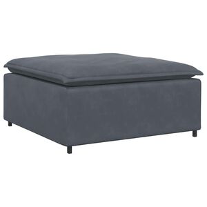 vidaXL Modularni kavč s podnožjem, temno siv 100x100x48 cm