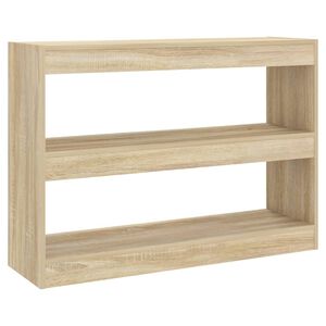 vidaXL Knjižna omara/pregrada sonoma hrast 100x30x72 cm