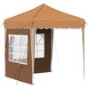 vidaXL Zložljivi &scaron;otor za zabave 195 x 195 x 245 cm Bež Oxford tkanina