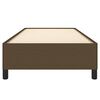 vidaXL Posteljni okvir brez vzmetnice temno rjav 80x200 cm blago