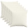 vidaXL Prevleka za blazino 6 kos HOUTEN Krem 60 x 60 cm korduroy