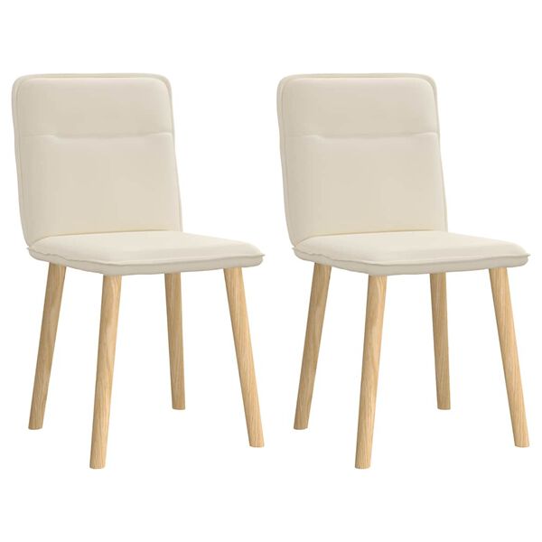 vidaXL Jedilni stol 2 kosa platno