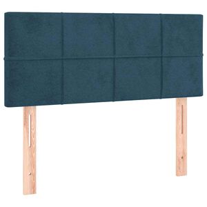 vidaXL Posteljno vzglavje temno modro 80x5x78/88 cm žamet