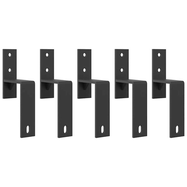 vidaXL Komplet opreme za drsna vrata 200 cm jeklo črne barve