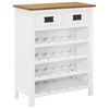vidaXL Omarica za vino 72x32x90 cm trdna hrastovina