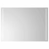 vidaXL LED kopalni&scaron;ko ogledalo Transparentno 70 x 50 cm kaljeno steklo