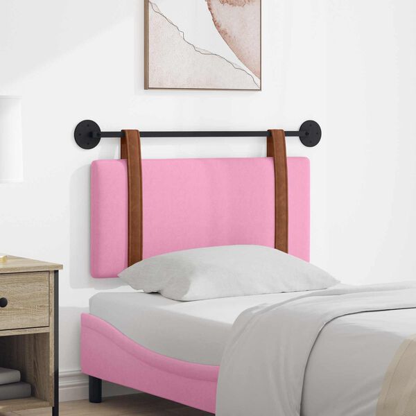 vidaXL Visoki naslon za glavo Enobarvno Roza 90 x 55 x 5 cm Antikni PU