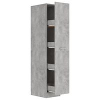 vidaXL Lekarniška omara betonsko siva 30x42,5x150 cm iverna plošča
