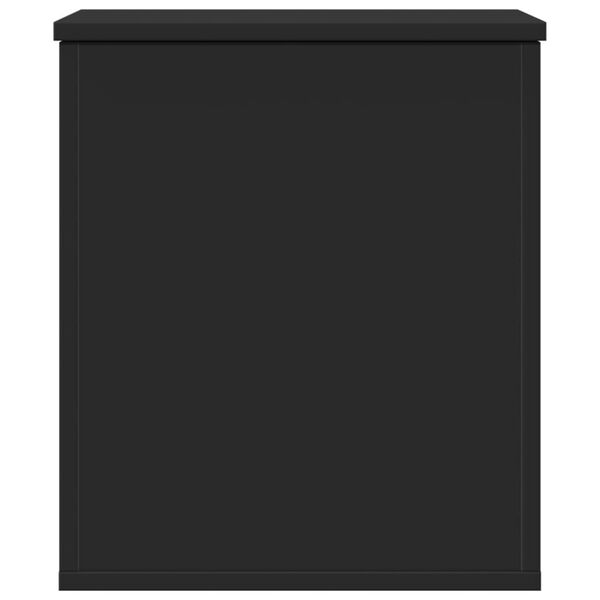 vidaXL &Scaron;katla za shranjevanje črna 40x42x46 cm inženirski les
