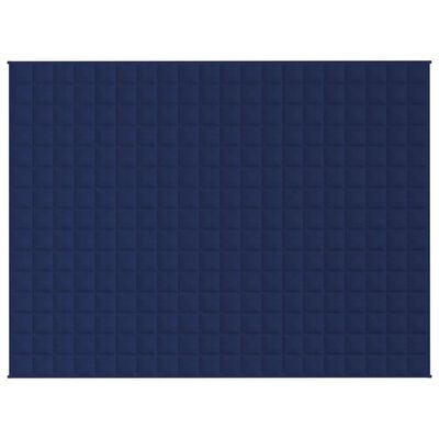 vidaXL Obtežena odeja modra 152x203 cm 11 kg blago