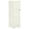 vidaXL Plastična omara 40x43x125 cm lesen dizajn vanilla ice