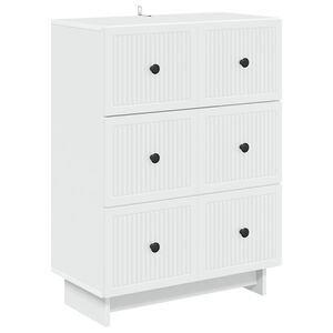 vidaXL Predalna omara Bela 66 x 34,5 x 90 cm Inženirski les