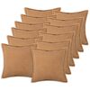 vidaXL Prevleka za blazino 12 pcs HOUTEN Bež 45 x 45 cm Boucl&eacute;