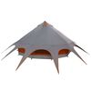 vidaXL Teepee &scaron;otor s streho Siva in oranžna 600 x 600 x 347 cm
