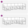 vidaXL Zunanja garnitura za sedenje 7 pcs Naravna in antracitna