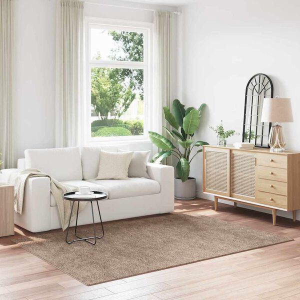 vidaXL Antiskluzna Shaggy Preproga Rjava 160 x 230 cm PP