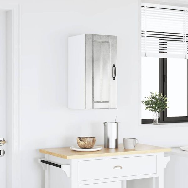 vidaXL Kuhinjska stenska omarica Lucca betonsko siv inženirski les