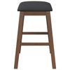 vidaXL Bar stoli z blazinami 2 kosa Brown Solid Wood Rubber