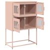 vidaXL Highboard Pink 68x39x107 cm Steel