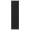 vidaXL Garderobna omara s polico Črna Orehovina 30 x 50 x 200 cm