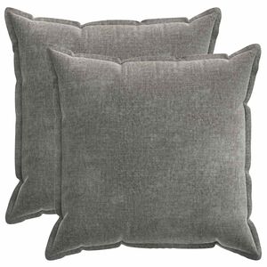 vidaXL Prevleka za blazino 2 kos HOUTEN Temno siva 70 x 70 cm