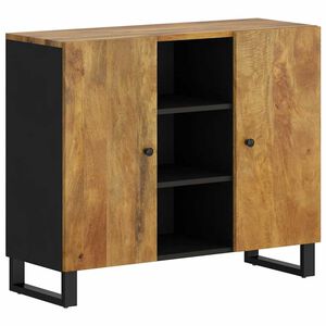 vidaXL Komoda z 2 vrati 90x33x75 cm trden mangov les
