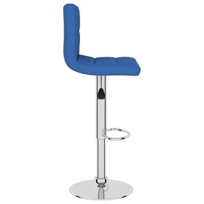 vidaXL Barski stolčki 2 kosa modro blago