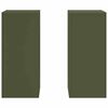 vidaXL Stojalo za rastline 2 pcs Olivno zelena 24 x 24 x 55 cm Jeklo