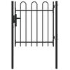 vidaXL Ograjna vrata BOXTEL 103 x 150 cm Pra&scaron;no lakirano jeklo Siva