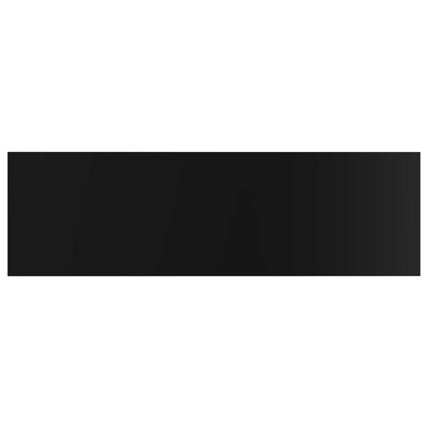 vidaXL Dodatne police za omaro 4 kosi visok sijaj črne 100x30x1,5 cm