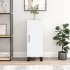 vidaXL Komoda bela 34,5x34x90 cm inženirski les