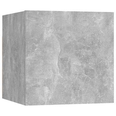 vidaXL Stenska TV omarica betonsko siva 30,5x30x30 cm