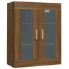 vidaXL Viseča stenska omarica rjav hrast 69,5x34x90 cm